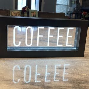 Light Up Coffee Sign